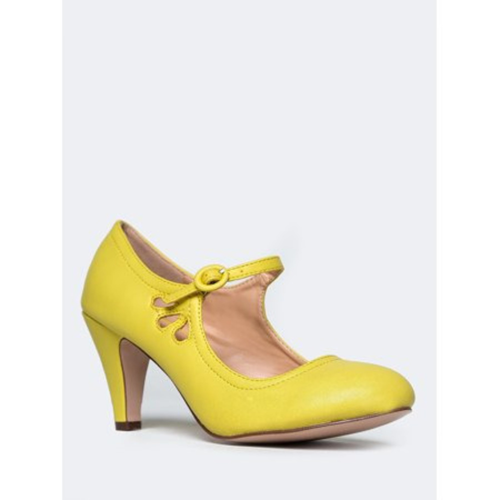 Mary Jane Pumps - Low Kitten Heels - Vintage Retro